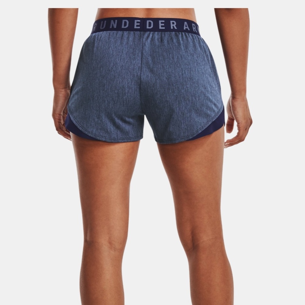 Women's UA Play Up Shorts‎ 3.0 Twist XXL plus size NWT gray and black - Picture 2 of 13